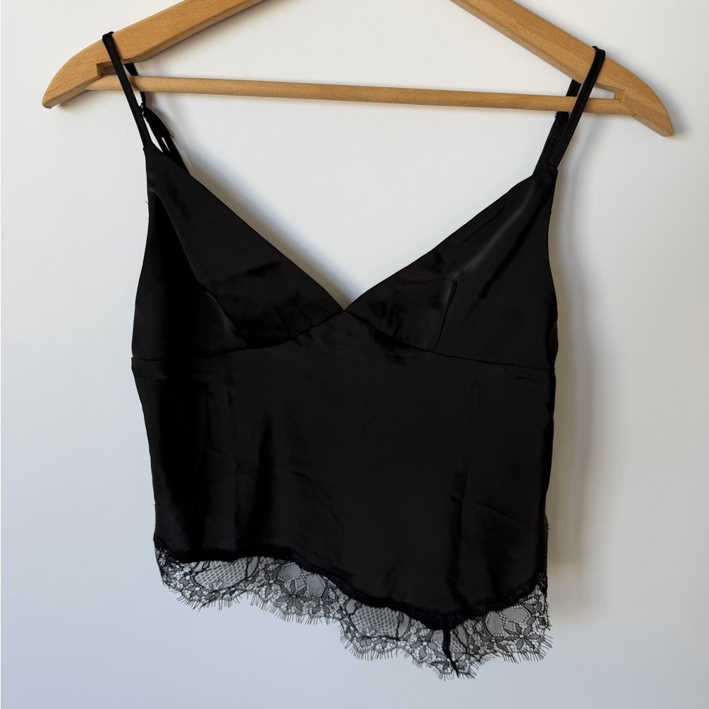 Kimchi Blue Black Lace Trim Tank